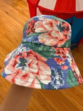 Janie and Jack Floral Bucket Hat 12-24m